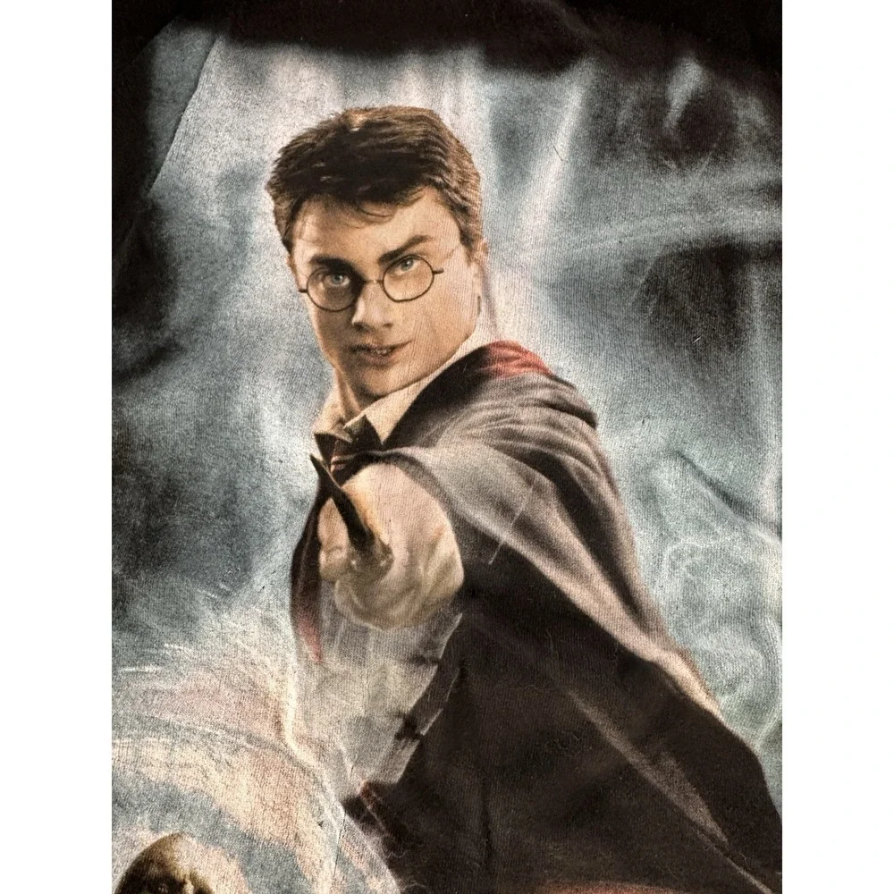 Vintage Harry Potter Shirt Mens 2XL Black Y2K 2005 Goblet of Fire Promo Tee - Picture 4 of 10